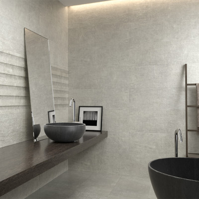 Grandiose Leeds Grey Ceramic Wall Tile 30x90cm